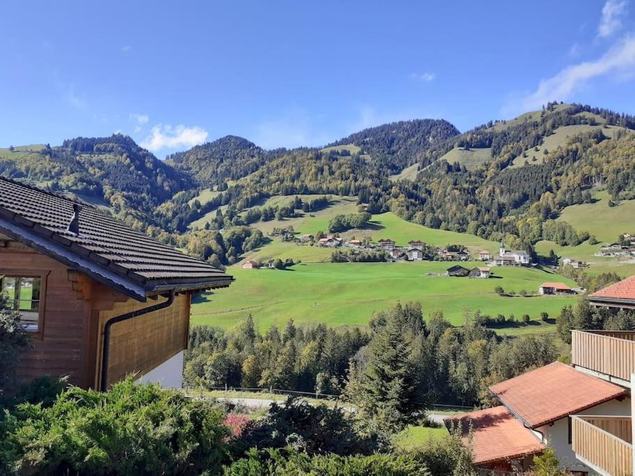 Confortable Chalet Avec Magnifique Vue En Gruyere. Charmey Exteriör bild
